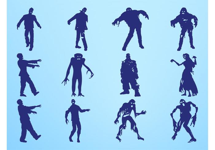 Zombie Silhouettes Graphics Zombie Silhouettes Graphics