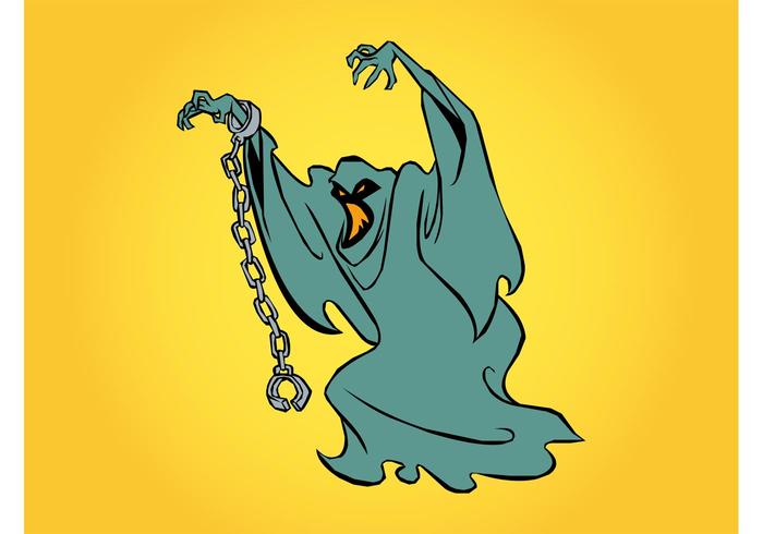 Fantasma de dibujos animados vector