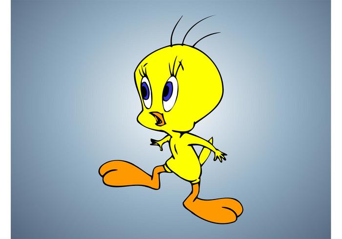 Dibujo animado de Tweety vector