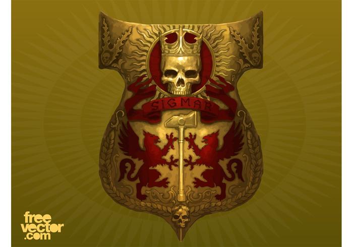 Shield With Skull Shield With Skull