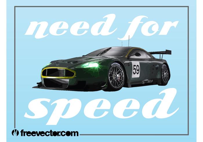 Aston Martin Race Car vector