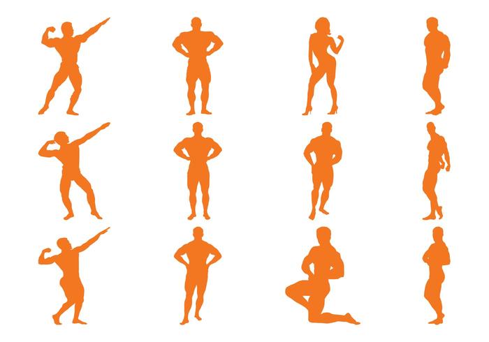 Bodybuilder Silhouettes Bodybuilder Silhouettes
