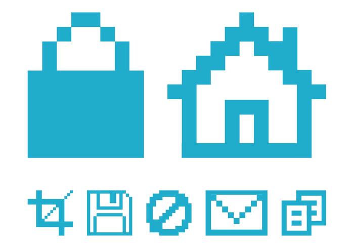 Pixelated Computer Icons Pixelated Computer Icons