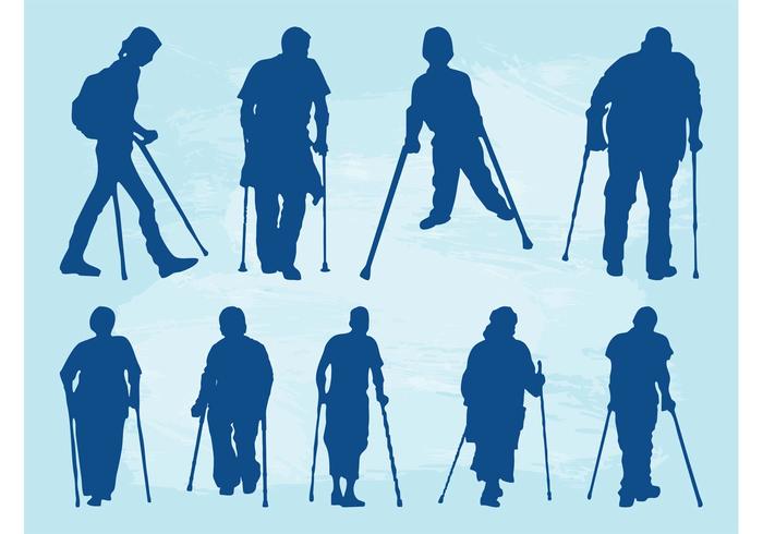 People With Crutches People With Crutches