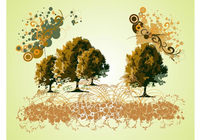 Trees And Swirls Graphics Trees And Swirls Graphics