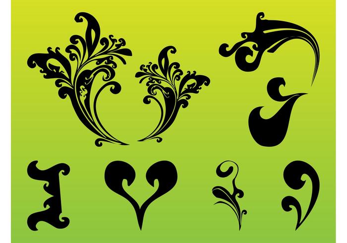 Decorative Scrolls Set Decorative Scrolls Set