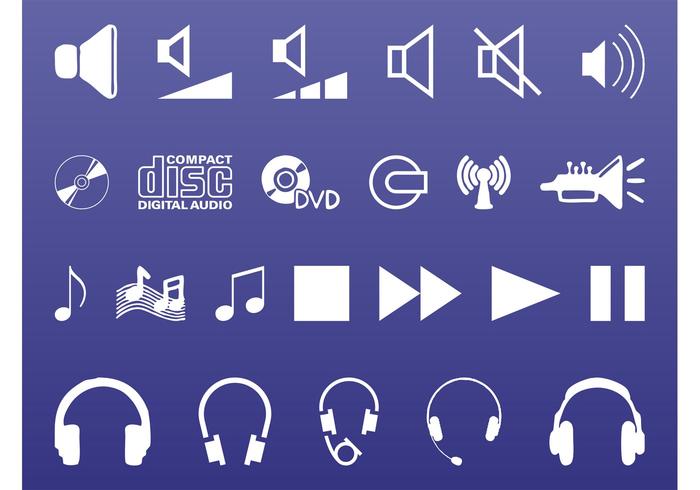Sound And Music Icons Sound And Music Icons