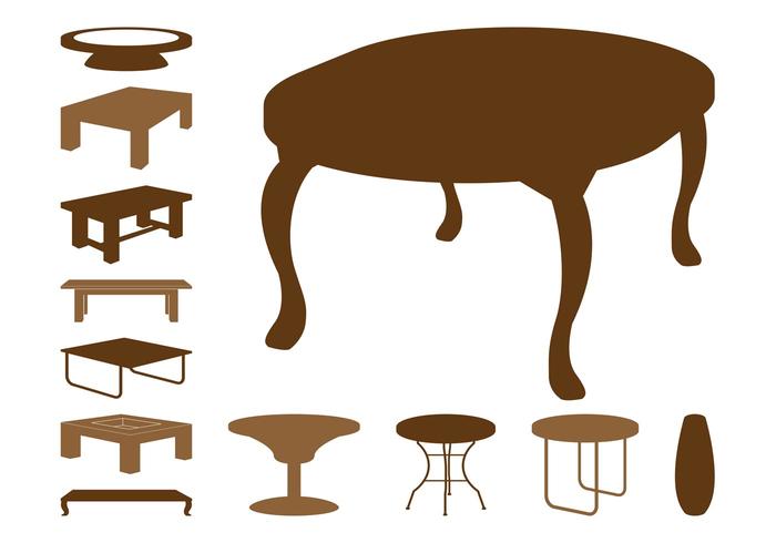 Table Silhouettes Table Silhouettes