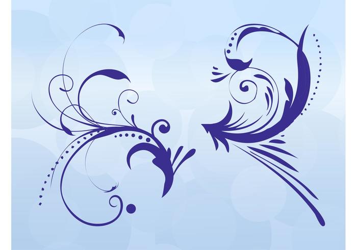 Abstract Flower Scrolls Abstract Flower Scrolls