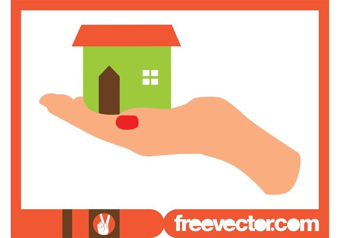 Hand Holding House Hand Holding House