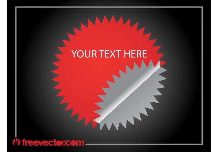 Red Sticker Template Red Sticker Template