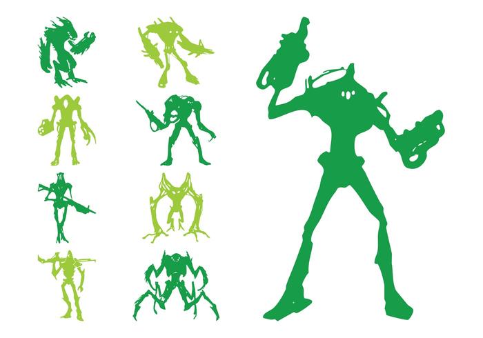 Alien Silhouettes Alien Silhouettes