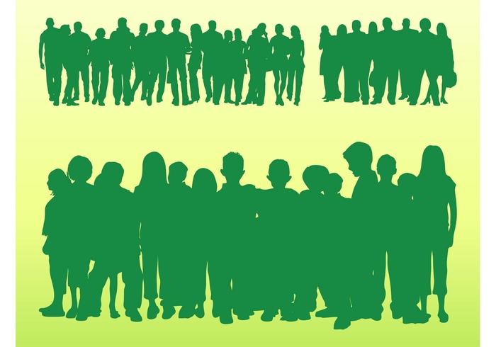 Crowds Silhouettes Crowds Silhouettes