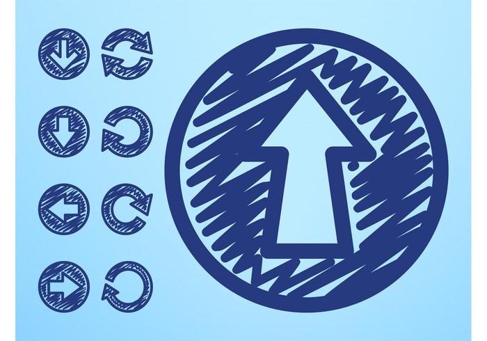 Hand Drawn Arrow Icons Hand Drawn Arrow Icons
