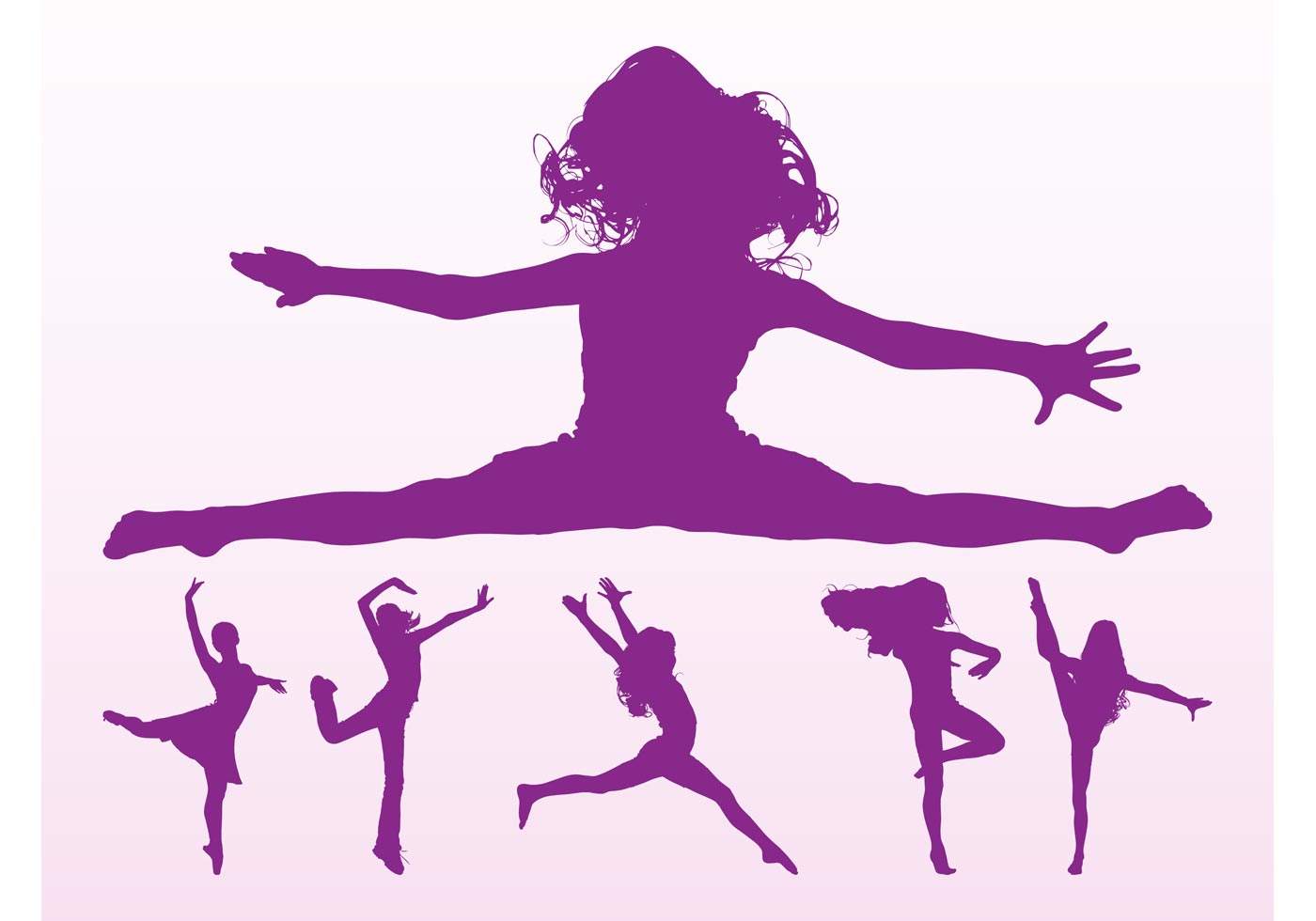 Dancer Silhouettes Clip Art - Silhouette Girl Dancing at GetDrawings ...