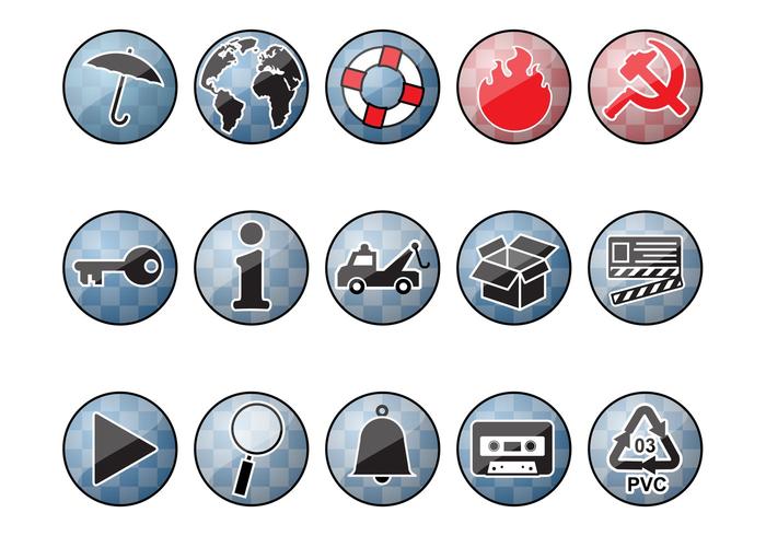 Shiny Round Icons Shiny Round Icons