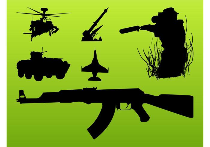 Military Silhouettes Set Military Silhouettes Set