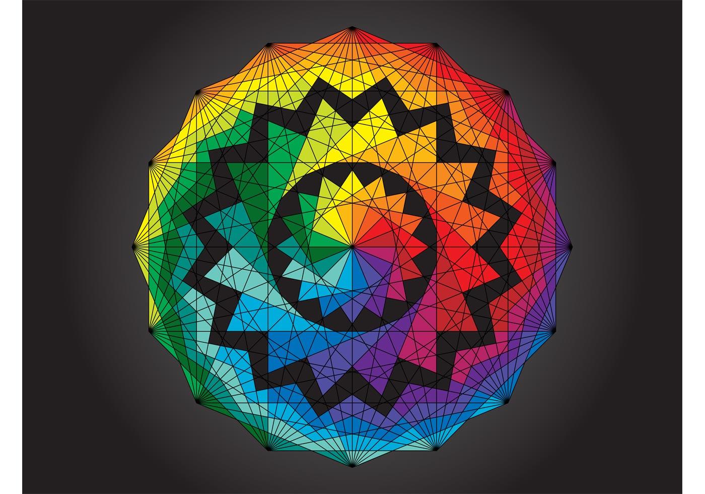 Geometric Rainbow Design Download Free Vector Art, Stock Graphics