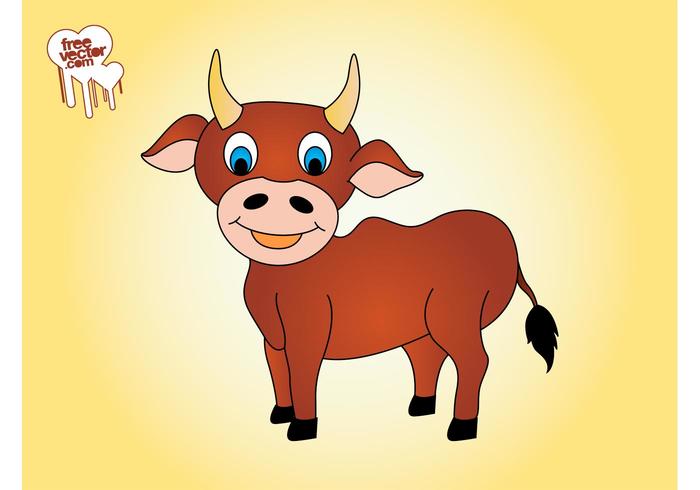 Happy Cartoon Bull Happy Cartoon Bull