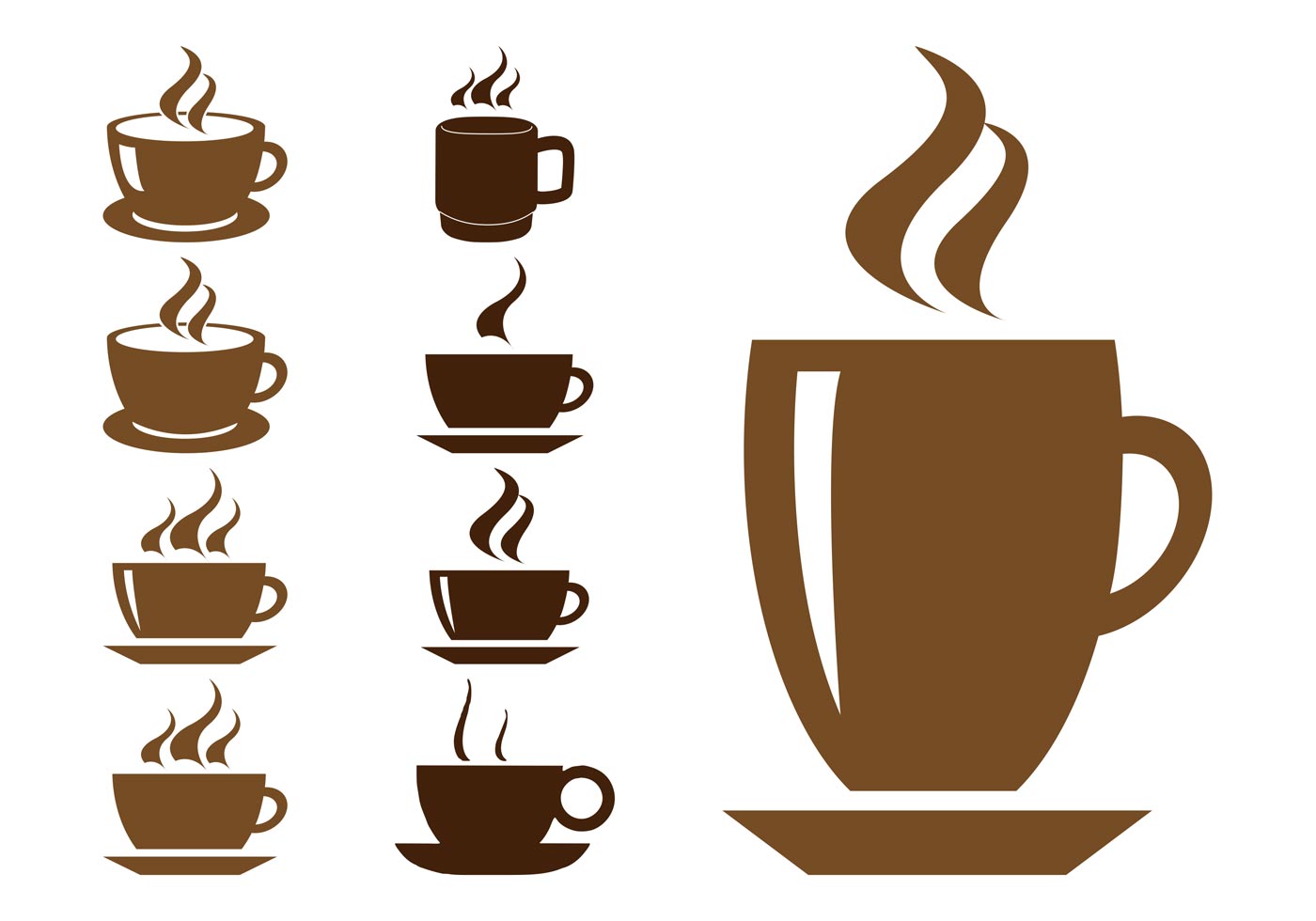 Download Coffee Cups Graphics - Download Free Vector Art, Stock ...