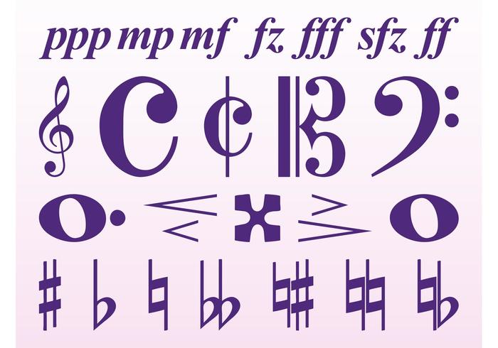 Musical Symbols Set Musical Symbols Set