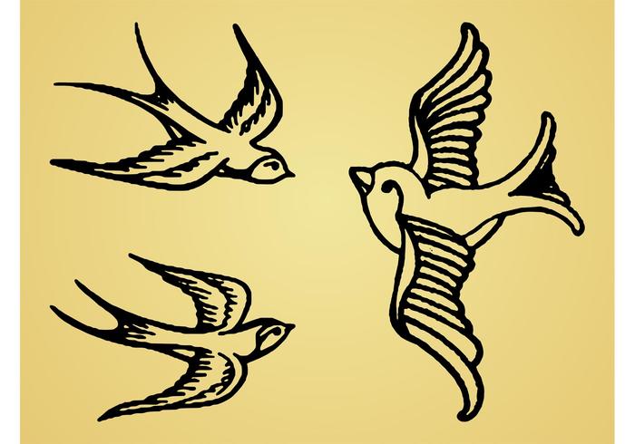 Retro Swallows Graphics Retro Swallows Graphics
