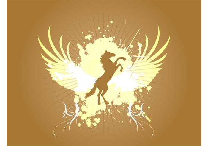 Grunge Horse Background Grunge Horse Background