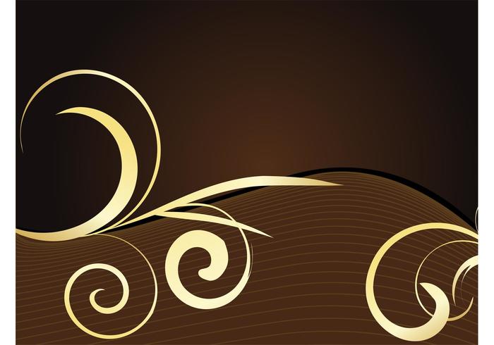 Background With Swirling Plants Background With Swirling Plants