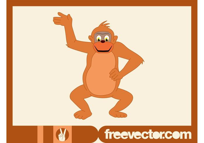 Happy Monkey Cartoon Happy Monkey Cartoon