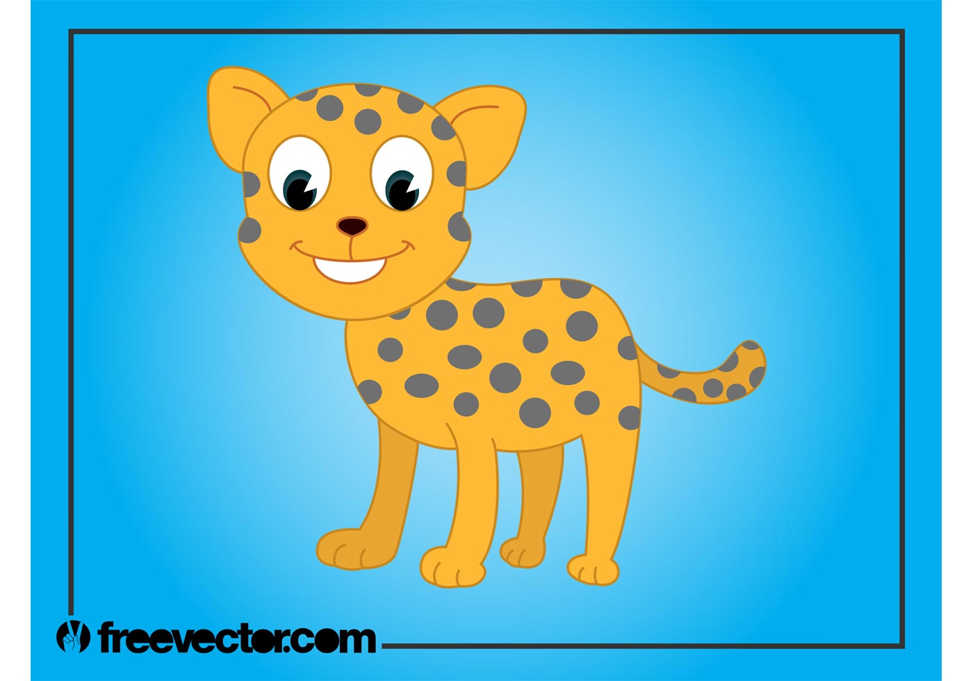 Cartoon Baby Cheetah - Download Free Vector Art, Stock Graphics & Images
