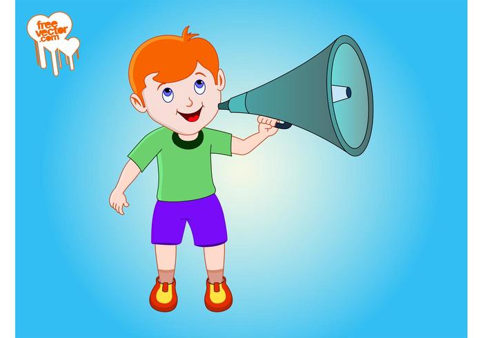 Boy With Megaphone Boy With Megaphone