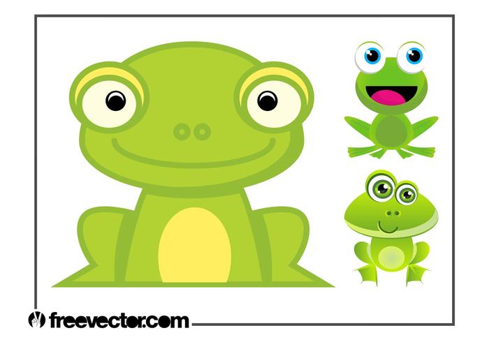 Cartoon Frogs Set Cartoon Frogs Set