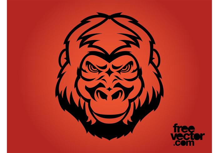 Angry Gorilla Face Angry Gorilla Face