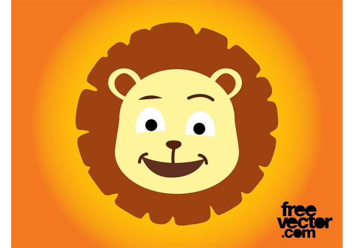 cartoon lion head
