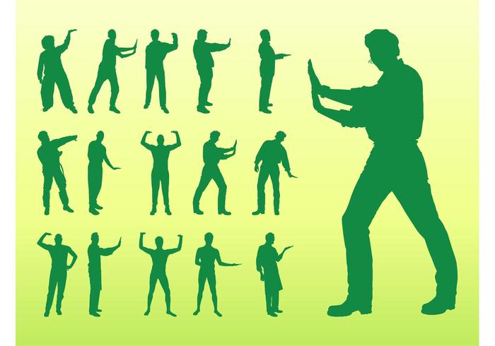 Men Silhouettes Set Men Silhouettes Set