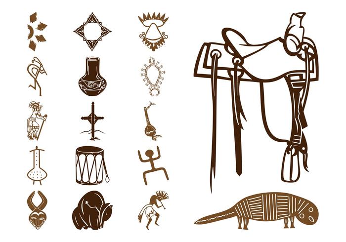 Native American Symbols Set Native American Symbols Set