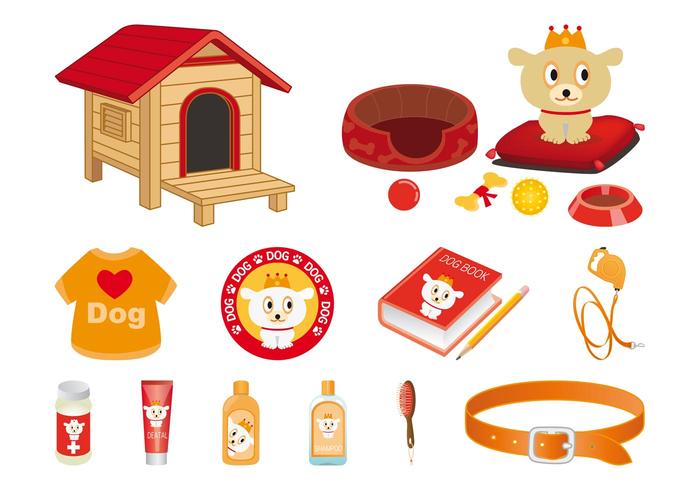 Cartoon Dog And Accessories Cartoon Dog And Accessories