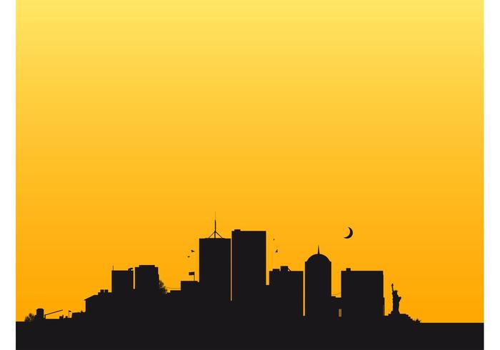 New York Skyline - Download Free Vector Art, Stock Graphics & Images