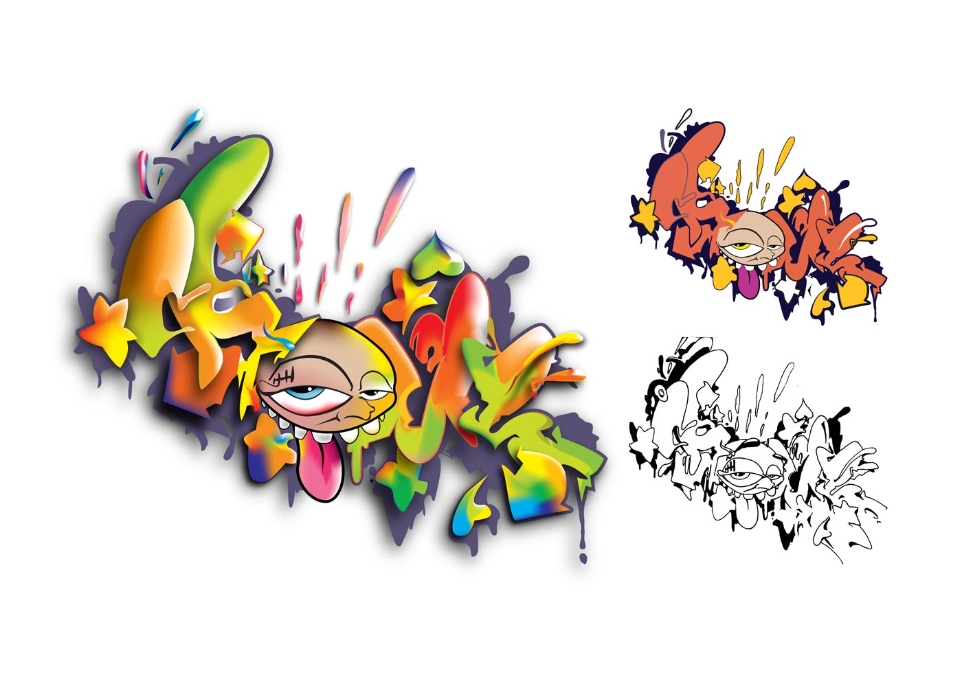 Download Graffiti Set - Download Free Vector Art, Stock Graphics & Images