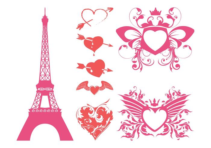Romantic Hearts Vector Romantic Hearts Vector