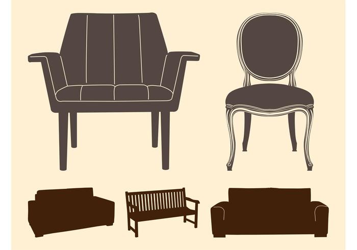 Chairs And Sofas Silhouettes Chairs And Sofas Silhouettes