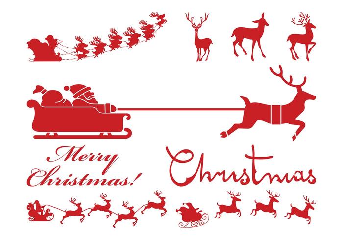 Santa Silhouettes Graphics Santa Silhouettes Graphics