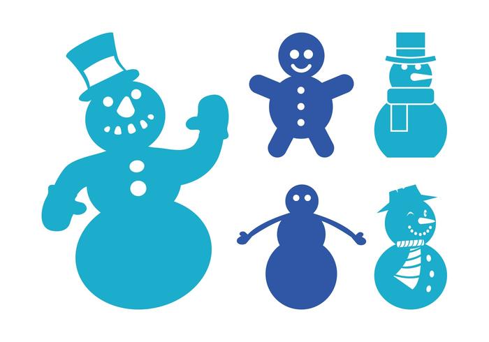 Snowmen Silhouettes Snowmen Silhouettes