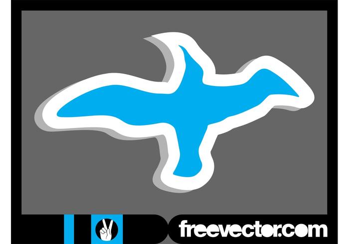 Flying Bird Sticker Flying Bird Sticker