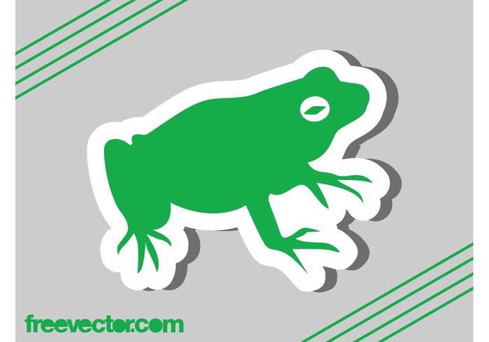Frog Sticker Vector Graphic Frog Sticker Vector Graphic