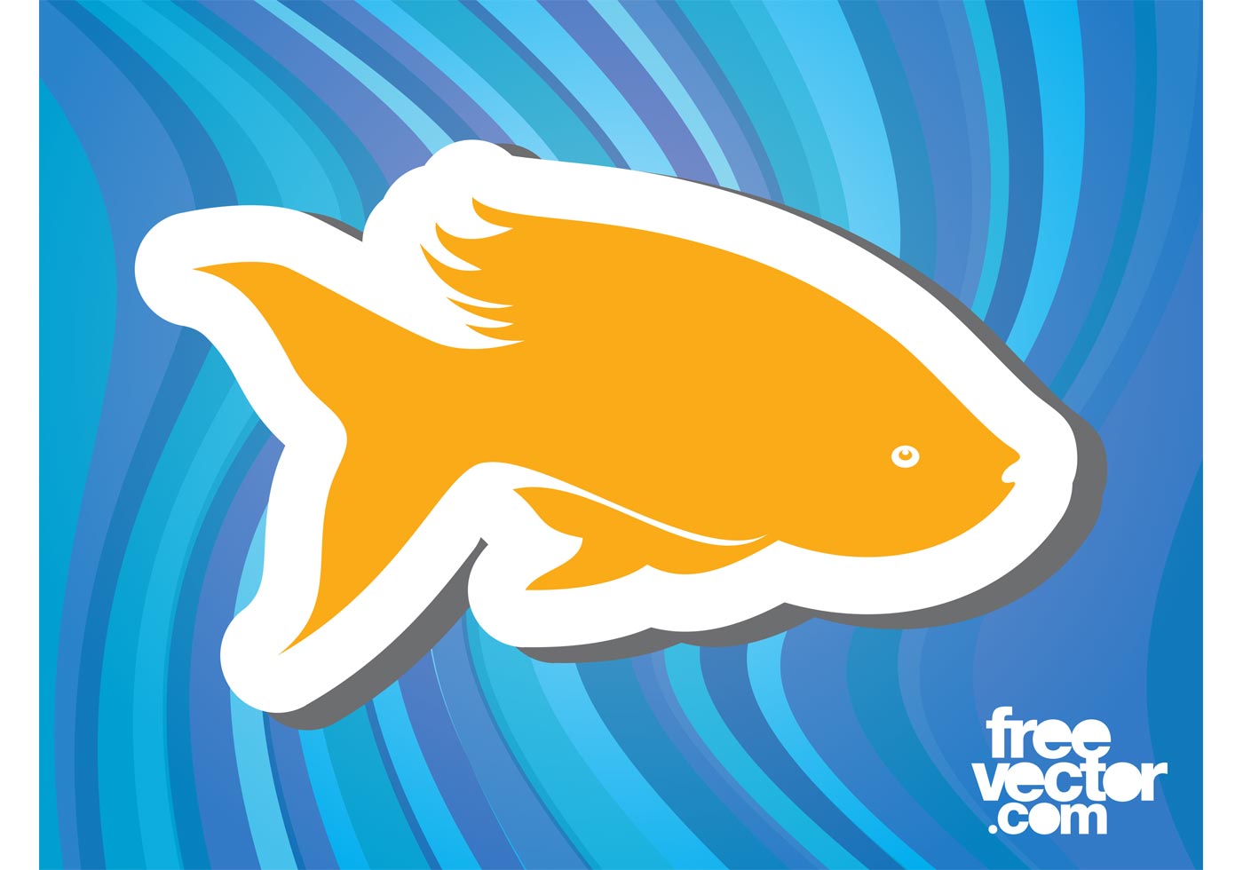 Download Goldfish Sticker - Download Free Vector Art, Stock ...