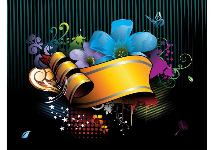 Dark Floral Background Template Dark Floral Background Template