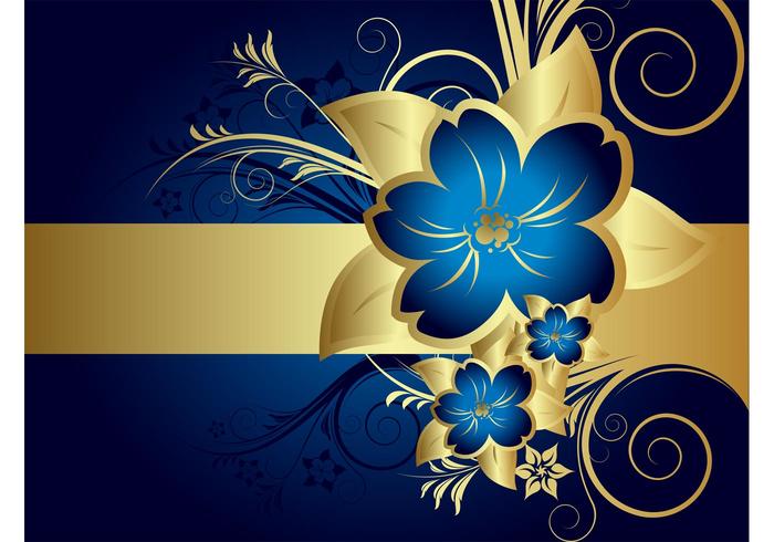 Background Template With Flowers Background Template With Flowers