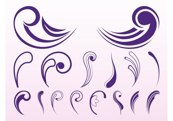 Floral Scrolls Vectors