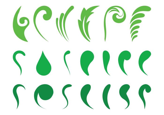 Abstract Leaves Set Abstract Leaves Set